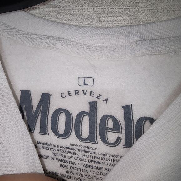 Modelo Cerveza men's Large sweatshirt-faded - Picture 5 of 6